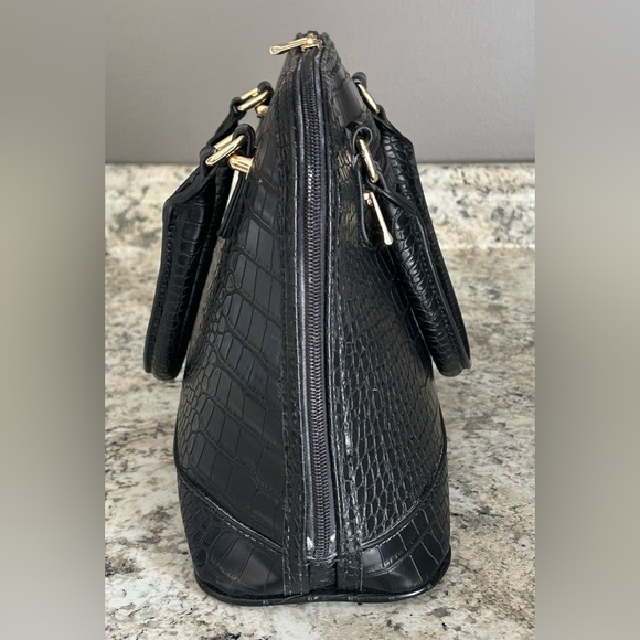 Giani Bernini Croc Embossed Faux Leather Saffiano Dome Satchel Purse - Picture 7 of 14